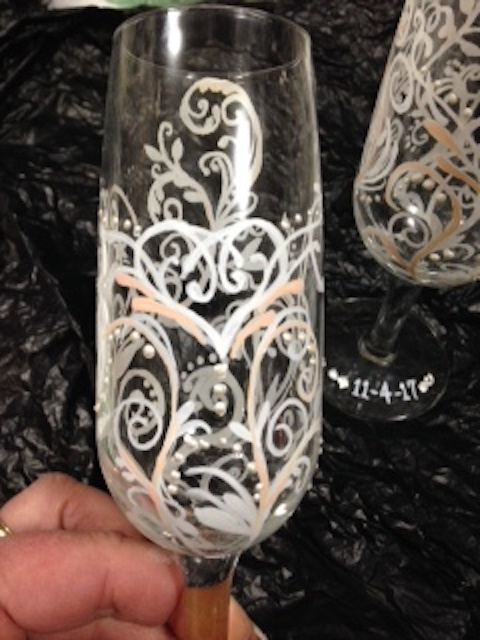Champagne Flutes- One (1)